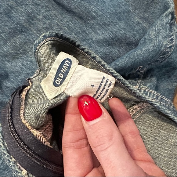 Old Navy Blue Denim Mini Dress - Picture 2 of 10
